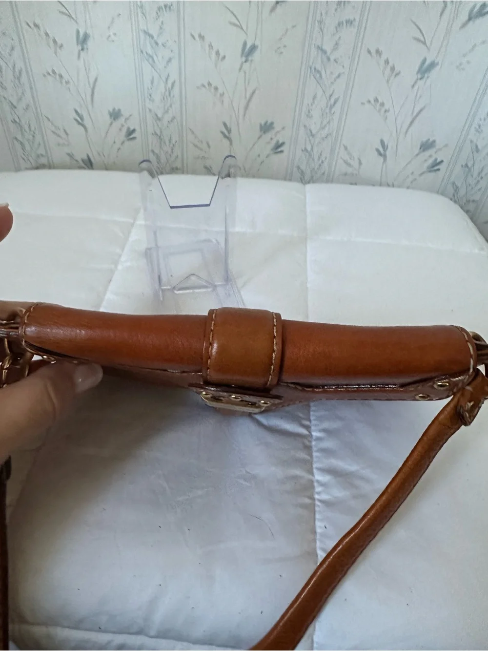 Michael Kors Vintage Leather Studded Wristlet